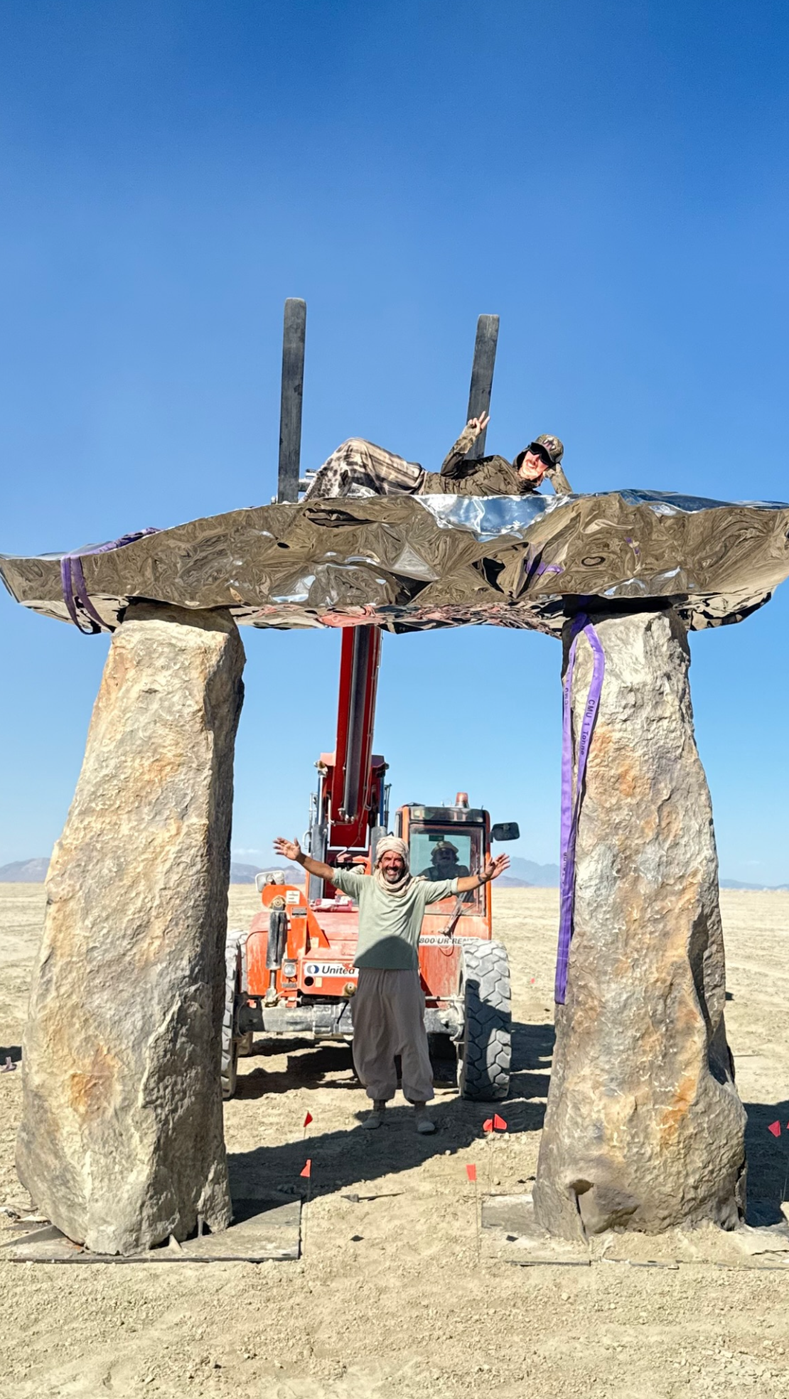 Burning Man – Une structure métallique au cœur d&rsquo;une œuvre artistique